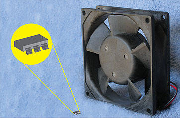 The key to effective thermal management is knowing when to turn on the fan and when to pull the plug.  Semiconductor temperature sensors, some as small as 115 by 63 by 40 mils, are smart enough to know when to do it.