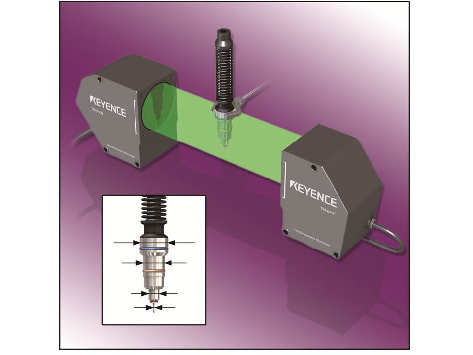 Measuring point. Лазерный микрометр keyence. оптический бесконтактный микрометр. tm3000 для калибровки. measuring device keyence.