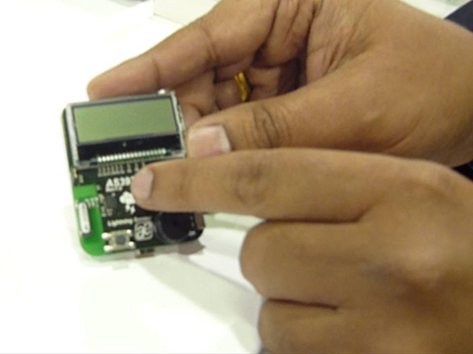 Lightning Sensor Array Sensing Lightning at Sensors Expo 2012